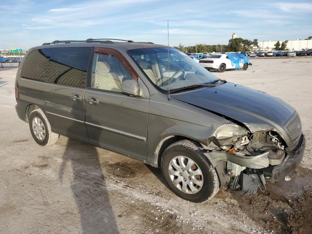 KNDUP132356749671 - 2005 KIA SEDONA EX GRAY photo 4