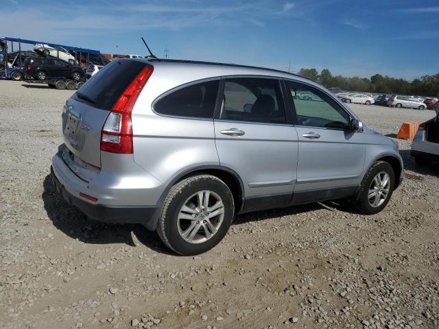 5J6RE4H74AL001356 - 2010 HONDA CR-V EXL SILVER photo 3