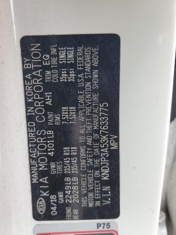 KNDJP3A53K7633775 - 2019 KIA SOUL + WHITE photo 14