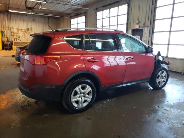 2T3BFREV7FW284652 - 2015 TOYOTA RAV4 LE RED photo 3