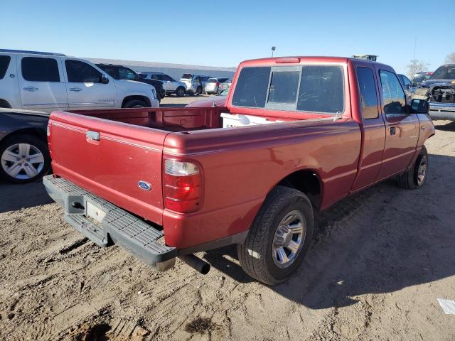 1FTYR44U94PA71319 - 2004 FORD RANGER SUPER CAB RED photo 3