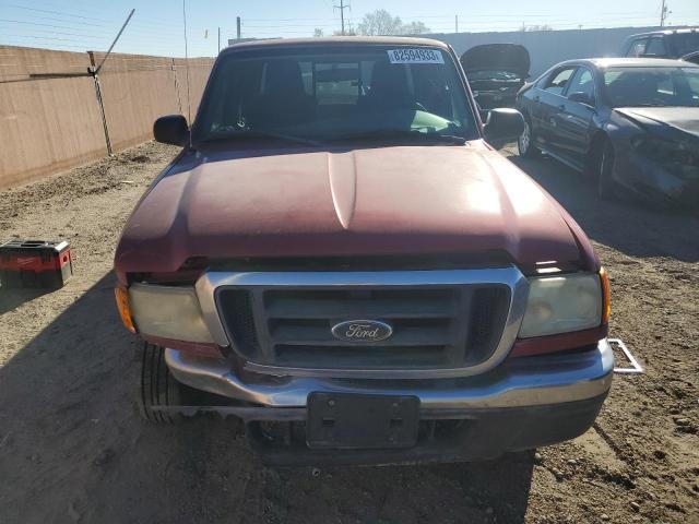 1FTYR44U94PA71319 - 2004 FORD RANGER SUPER CAB RED photo 5