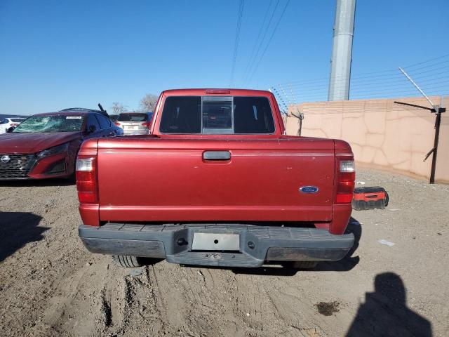 1FTYR44U94PA71319 - 2004 FORD RANGER SUPER CAB RED photo 6