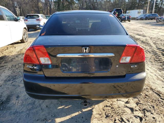 2HGES25753H502697 - 2003 HONDA CIVIC EX BLACK photo 6