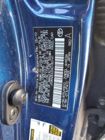 JTDKN3DU2A0180141 - 2010 TOYOTA PRIUS 蓝色 照片 12