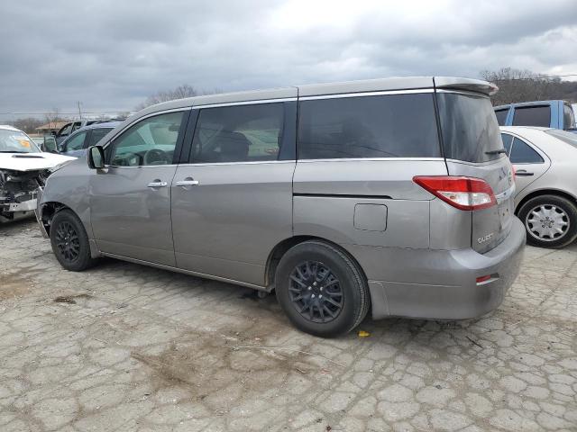 JN8AE2KP2C9046428 - 2012 NISSAN QUEST S GRAY photo 2