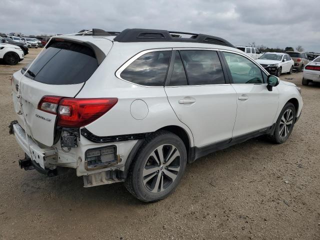 4S4BSANC2J3311209 - 2018 SUBARU OUTBACK 2.5I LIMITED WHITE photo 3