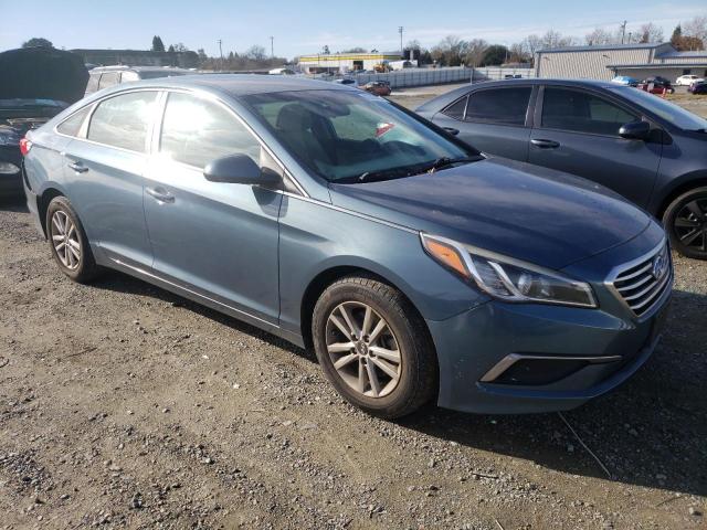 5NPE24AF6HH518347 - 2017 HYUNDAI SONATA SE BLUE photo 4