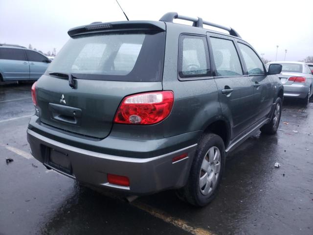 JA4LZ31F76U048825 - 2006 MITSUBISHI OUTLANDER LS GREEN photo 3