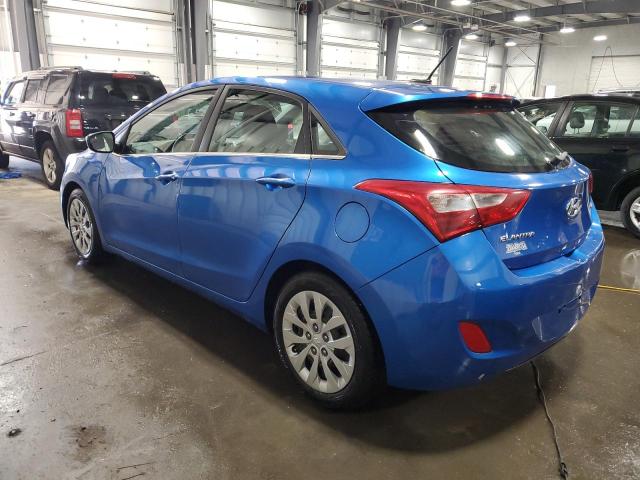 KMHD35LH7HU371082 - 2017 HYUNDAI ELANTRA GT BLUE photo 2