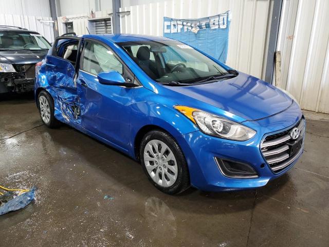 KMHD35LH7HU371082 - 2017 HYUNDAI ELANTRA GT BLUE photo 4