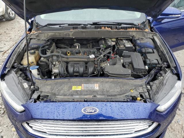 3FA6P0H77FR263902 - 2015 FORD FUSION SE BLUE photo 11