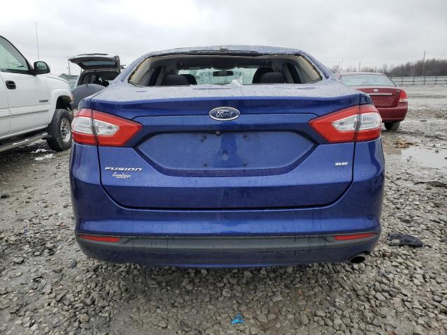 3FA6P0H77FR263902 - 2015 FORD FUSION SE BLUE photo 6