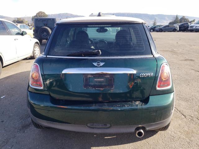 WMWMF33559TU75998 - 2009 MINI COOPER GREEN photo 6