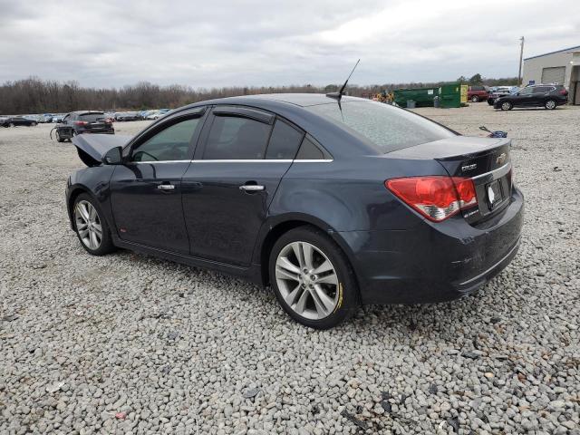 1G1PG5SB3E7189594 - 2014 CHEVROLET CRUZE LTZ BLUE photo 2