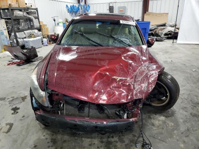 1HGCP2F80BA027991 - 2011 HONDA ACCORD EXL RED photo 5