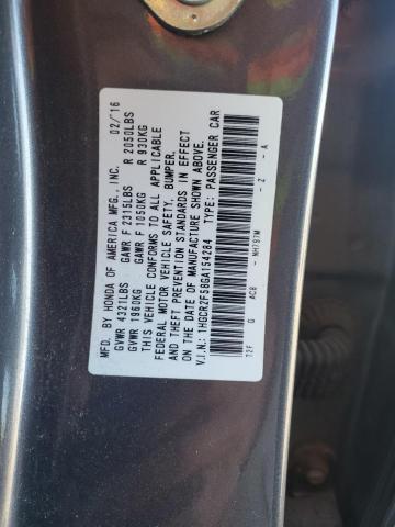 1HGCR2F58GA154284 - 2016 HONDA ACCORD SPORT 石墨色 照片 12