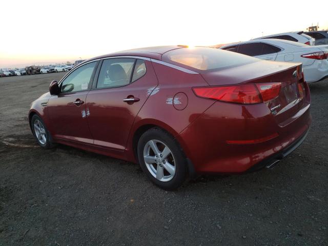 5XXGM4A78FG365118 - 2015 KIA OPTIMA LX RED photo 2