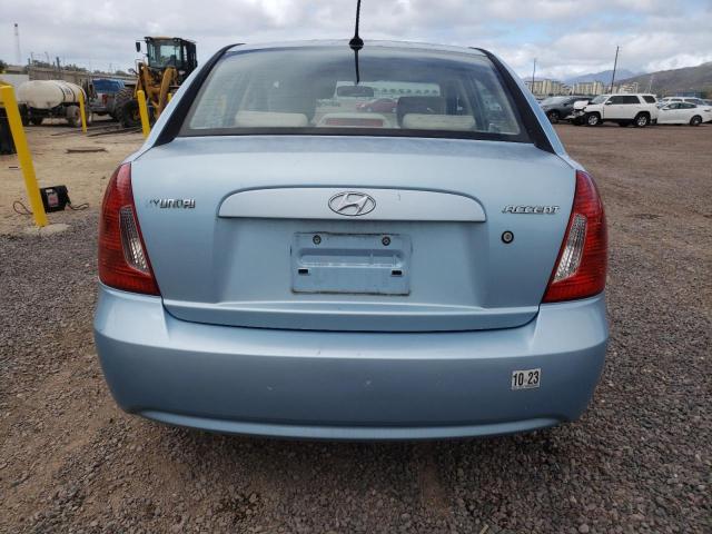 KMHCN46C98U233236 - 2008 HYUNDAI ACCENT GLS BLUE photo 6