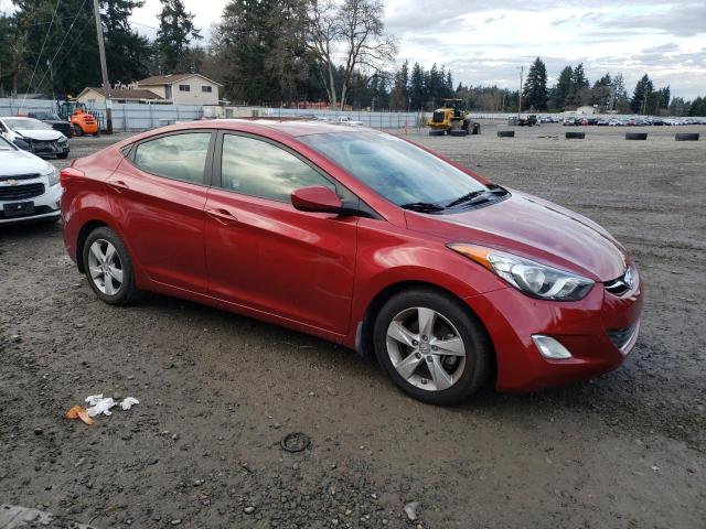 5NPDH4AE6DH223714 - 2013 HYUNDAI ELANTRA GLS RED photo 4