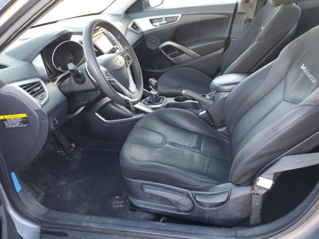 KMHTC6AD0CU023084 - 2012 HYUNDAI VELOSTER GRAY photo 7
