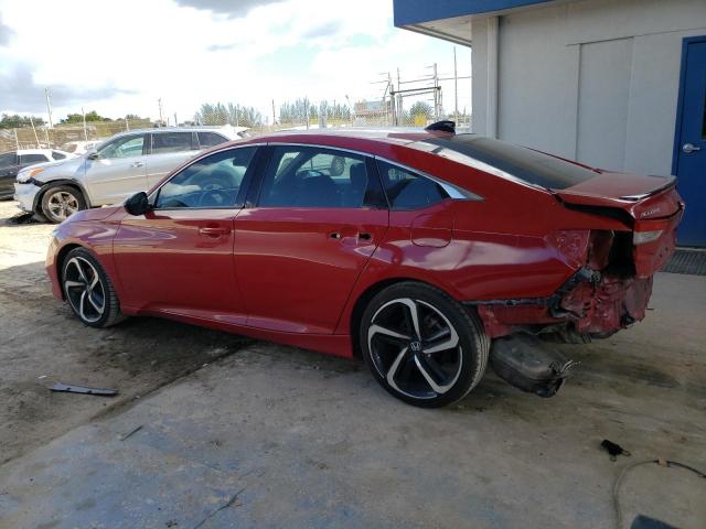 1HGCV1F32MA047540 - 2021 HONDA ACCORD SPORT წითელი ფოტო 2