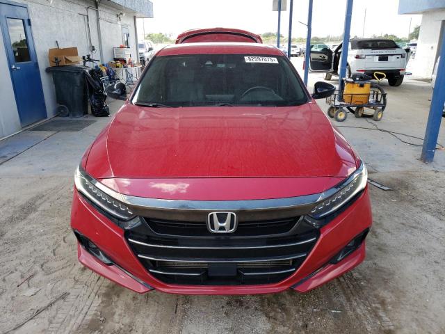1HGCV1F32MA047540 - 2021 HONDA ACCORD SPORT წითელი ფოტო 5