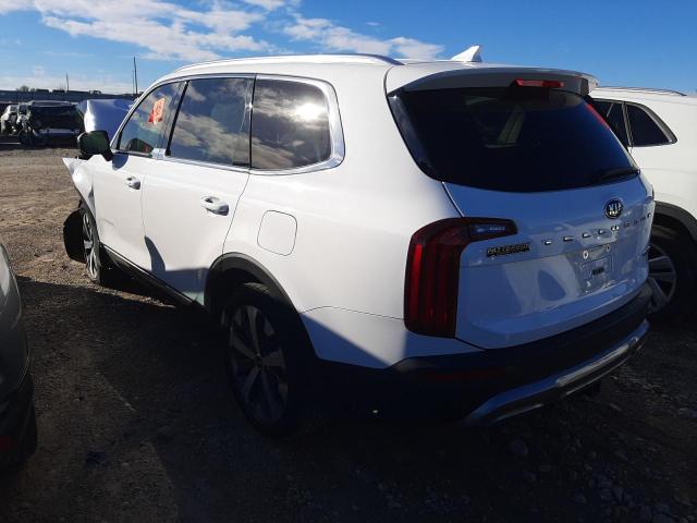 5XYP34HCXMG179823 - 2021 KIA TELLURIDE EX WHITE photo 2