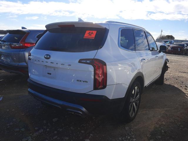 5XYP34HCXMG179823 - 2021 KIA TELLURIDE EX WHITE photo 3