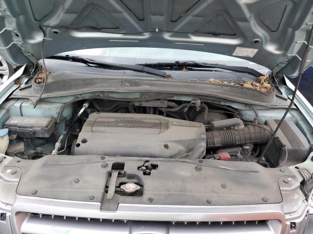 2HKYF18663H529881 - 2003 HONDA PILOT EXL BLUE photo 12