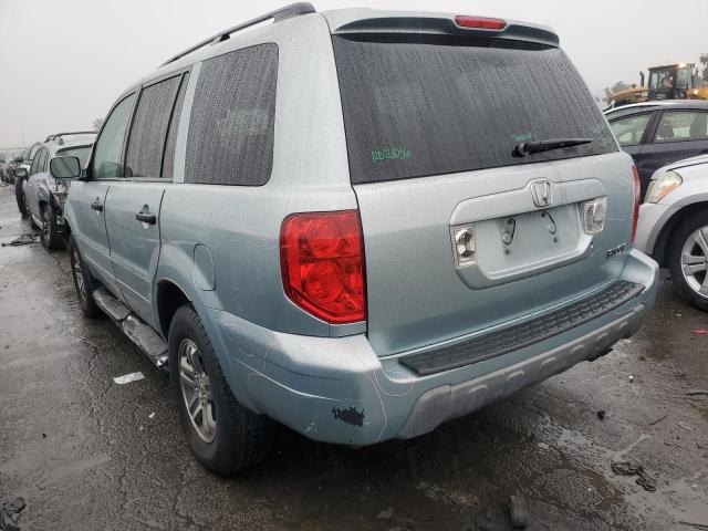 2HKYF18663H529881 - 2003 HONDA PILOT EXL BLUE photo 2