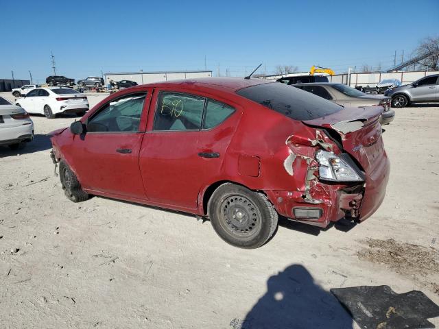 3N1CN7AP1EL804355 - 2014 NISSAN VERSA S RED photo 2