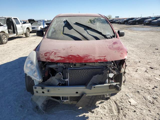 3N1CN7AP1EL804355 - 2014 NISSAN VERSA S RED photo 5