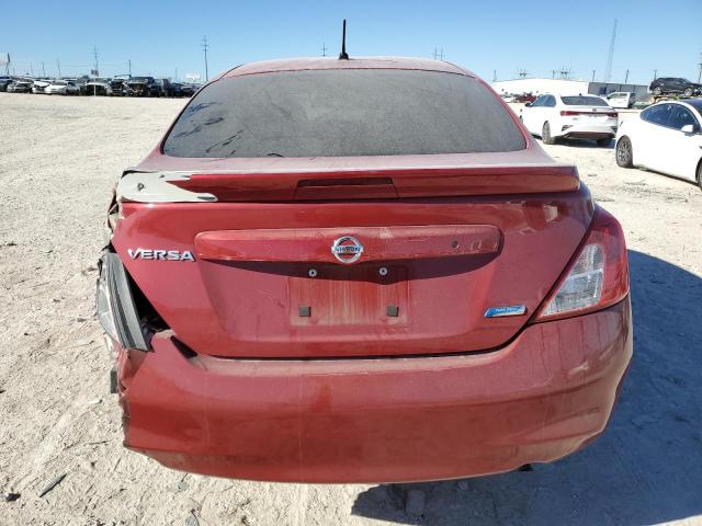 3N1CN7AP1EL804355 - 2014 NISSAN VERSA S RED photo 6