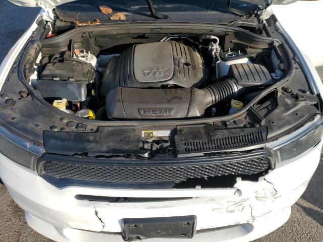 1C4SDJCTXLC287309 - 2020 DODGE DURANGO R/T WHITE photo 12