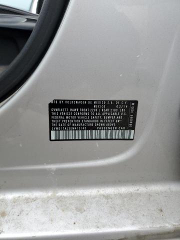 3VWD17AJ3EM413143 - 2014 VOLKSWAGEN JETTA SE SILVER photo 13