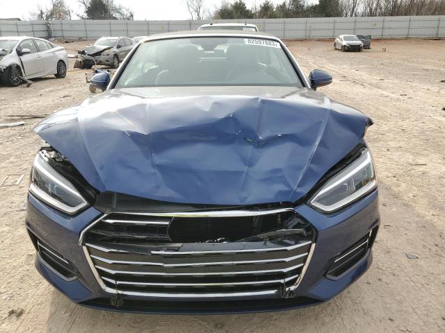 WAUYNGF59JN019910 - 2018 AUDI A5 PREMIUM PLUS BLUE photo 5