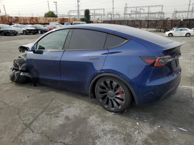 7SAYGDEFXPF702411 - 2023 TESLA MODEL Y BLUE photo 2