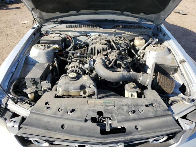 1ZVHT80N275270751 - 2007 FORD MUSTANG SILVER photo 11