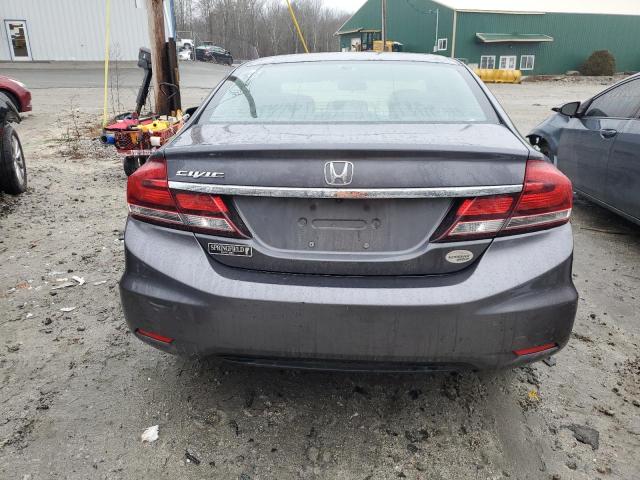 19XFB2F51FE111580 - 2015 HONDA CIVIC LX GRAY photo 6