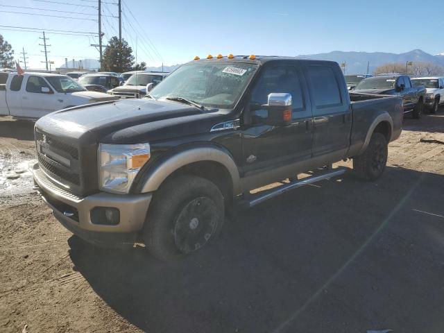 1FT8W3BT7CEA21350 - 2012 FORD F350 SUPER DUTY BLACK photo 1