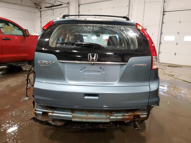 2HKRM4H30EH601419 - 2014 HONDA CR-V LX BLUE photo 6