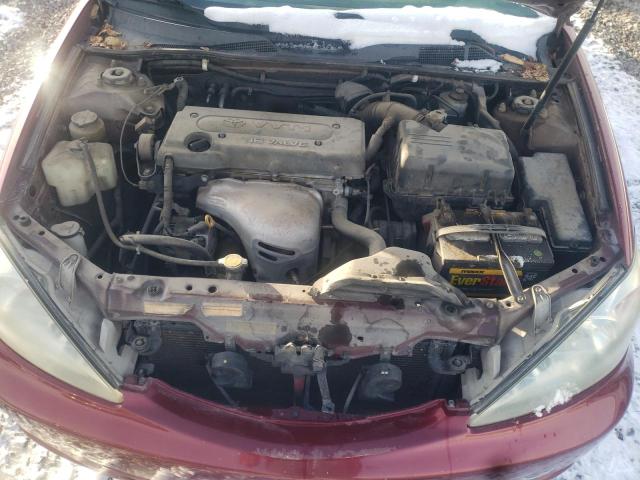 4T1BE32K72U633998 - 2002 TOYOTA CAMRY LE MAROON photo 11