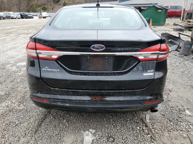 3FA6P0HD3JR193152 - 2018 FORD FUSION SE BLACK photo 6