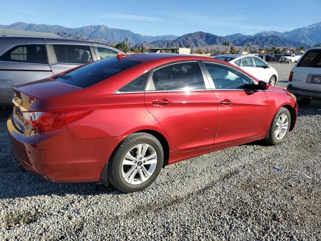 5NPEB4AC9DH680151 - 2013 HYUNDAI SONATA GLS RED photo 3