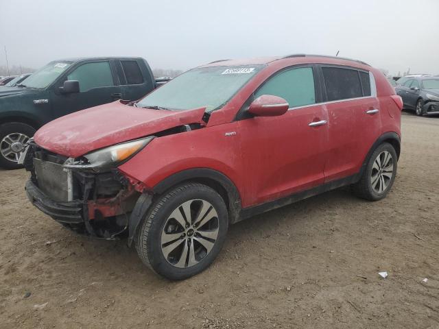 KNDPCCA21C7307213 - 2012 KIA SPORTAGE EX RED photo 1