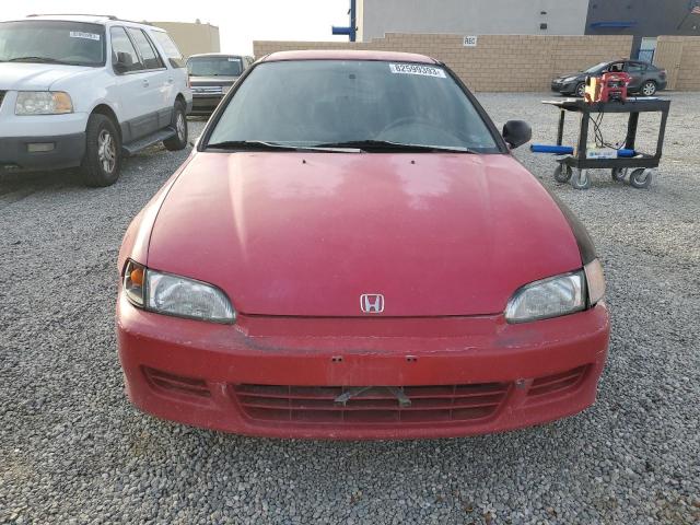 2HGEH2463SH518225 - 1995 HONDA CIVIC DX RED photo 5