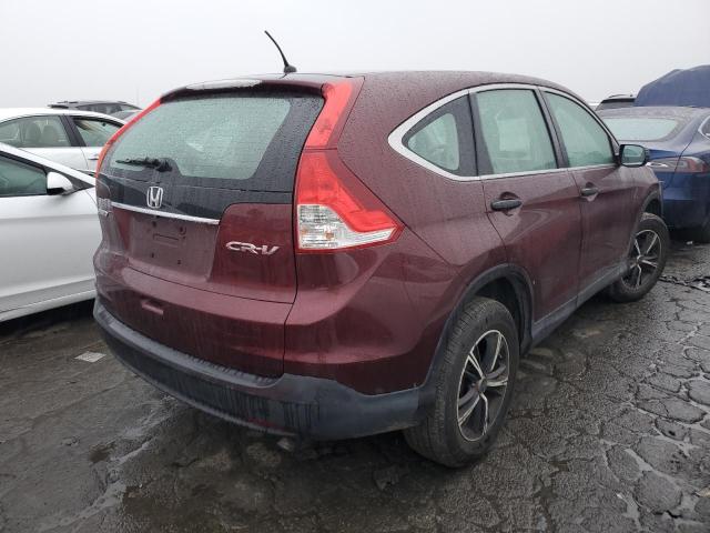 5J6RM4H33DL058734 - 2013 HONDA CR-V LX BURGUNDY photo 3