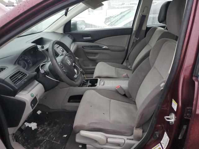 5J6RM4H33DL058734 - 2013 HONDA CR-V LX BURGUNDY photo 7