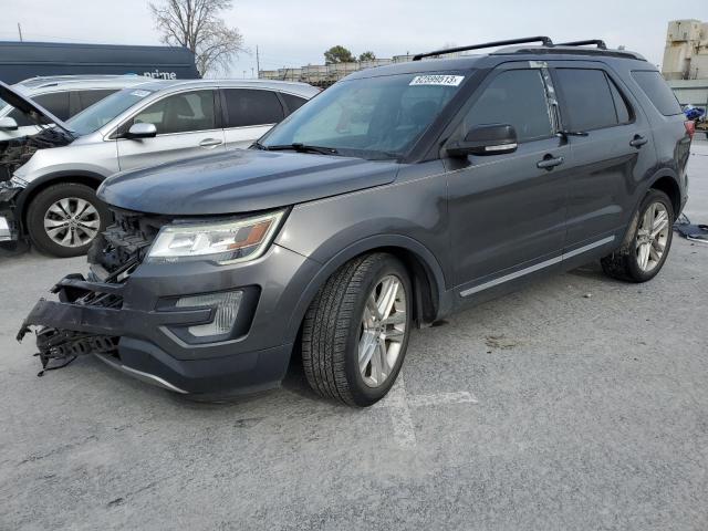 1FM5K7D82HGB28036 - 2017 FORD EXPLORER XLT GRAY photo 1